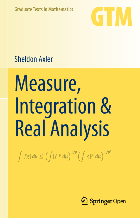 Read more about Measure, Integration & Real Analysis