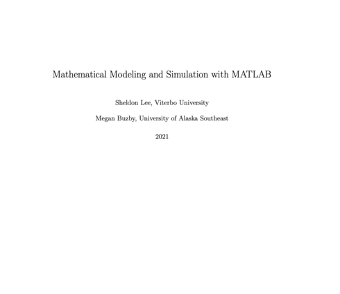Read more about Mathematical Modeling and Simulation with MATLAB