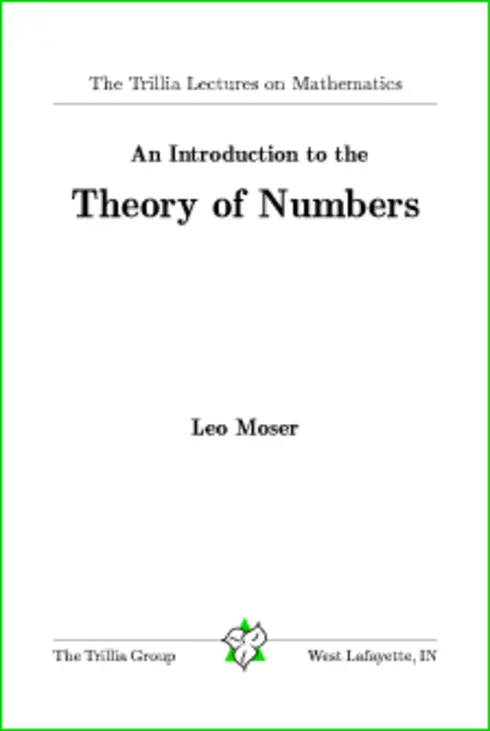 An Introduction to the Theory of Numbers cover image Read more about An Introduction to the Theory of Numbers